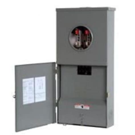 electric meter box and main breaker box for pole|200a meter base with breaker.